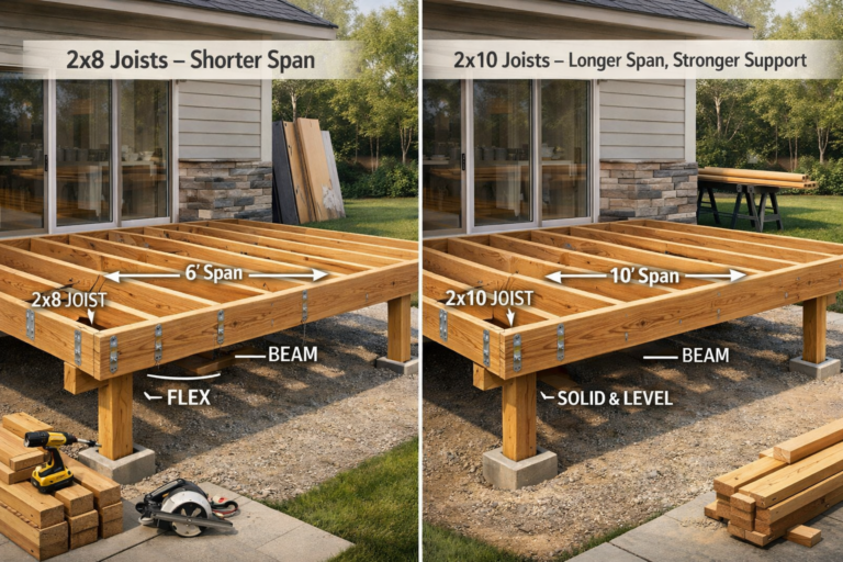 2x8 or 2x10 Joists for My Deck