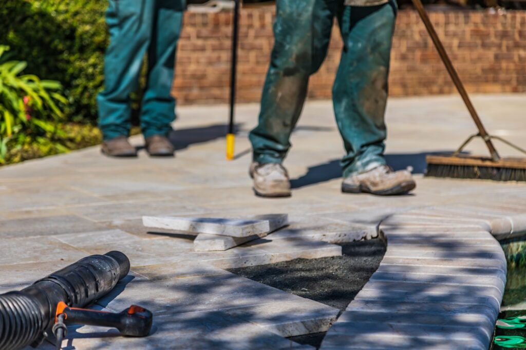 tile floor installation
