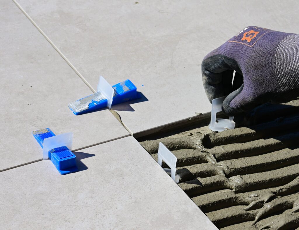 tile floor install